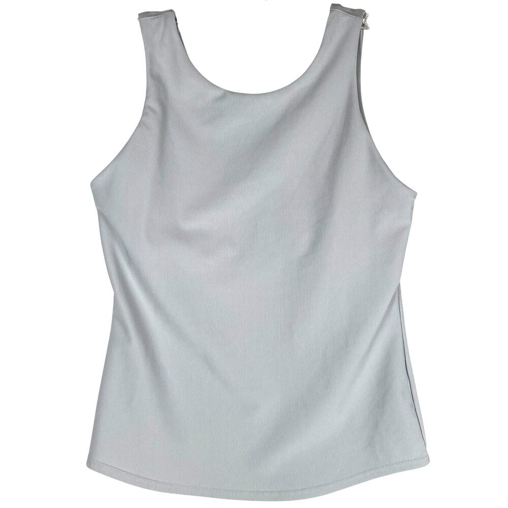 32 Degrees Cool Ribbed Tank Top Womens M Athletic Athleisure Sporty Built In Bra